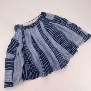 Ace & Jig Linen Blue Stripe Mini Skirt Size XS